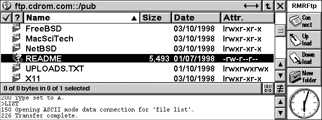 RMRFTP screenshot